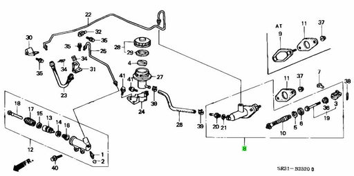 Honda Genuine Clutch Master Cylinder - various Civic, CRX and Integra's