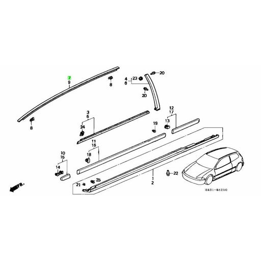 Honda Genuine Civic EG 3 Door