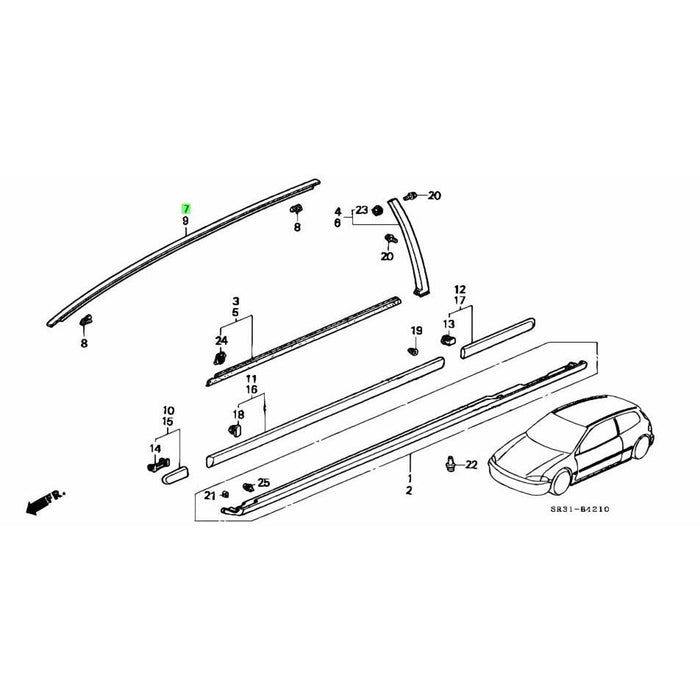 Honda Genuine Civic EG 3 Door