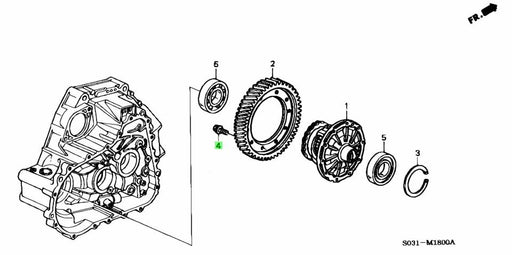 Honda Genuine Differential Bolt -10mm