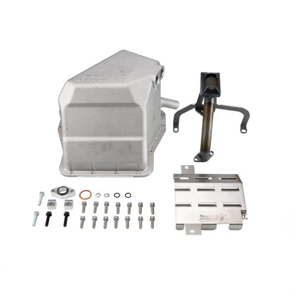 Killer B Motorsport 3-Piece Cast-EJ Pan, High Flow Pickup, And Baffle