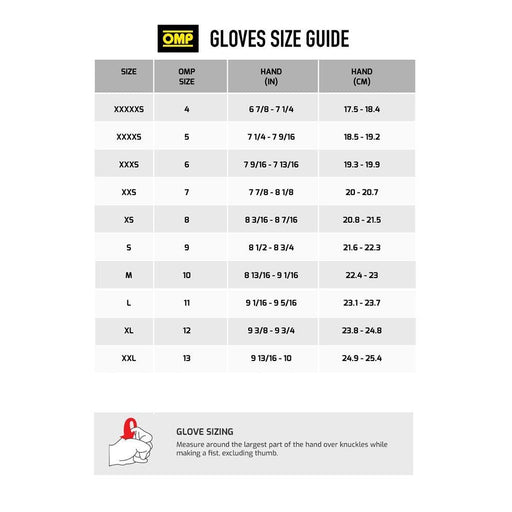 OMP Gloves Sport Black/Yellow