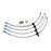 RACING PERFORMANCE BRAKE LINES HOSES HONDA ACCORD CL7/9