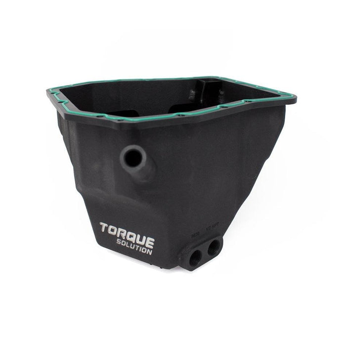 Torque Solution HD Oil Pan (Black): Subaru EJ Engines