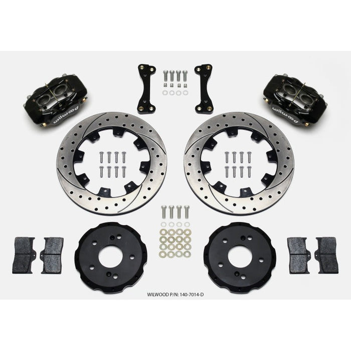 Wilwood Forged Dynalite Front Hat 12.19In Kit Drilled