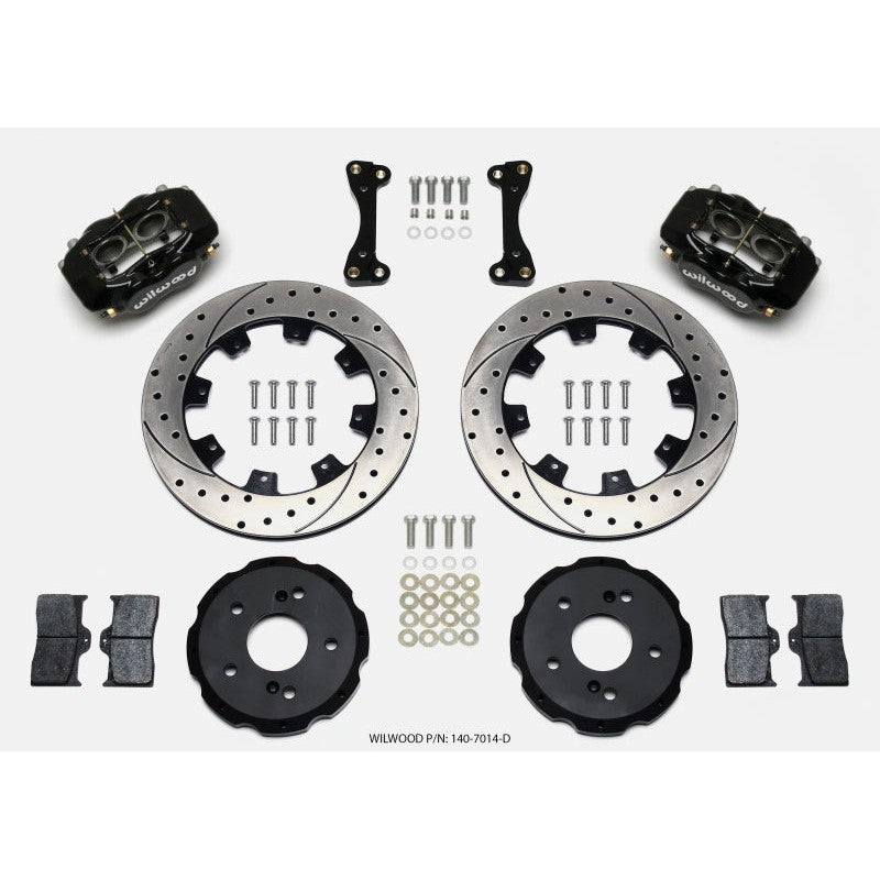 Wilwood Forged Dynalite Front Hat 12.19In Kit Drilled