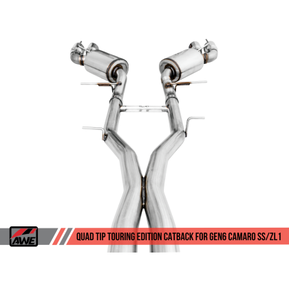 AWE Tuning 16-19 Chevy Camaro SS Resonated Axle Back to Cat Back Conversion Kit
