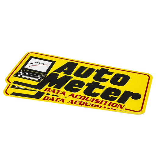 AutoMeter Decal, Contingency, Yellow, 'Data Acquisition'
