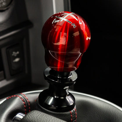 Raceseng Contour Shift Knob (Gate 5 Engraving) VW / Audi Adapter - Red Translucent