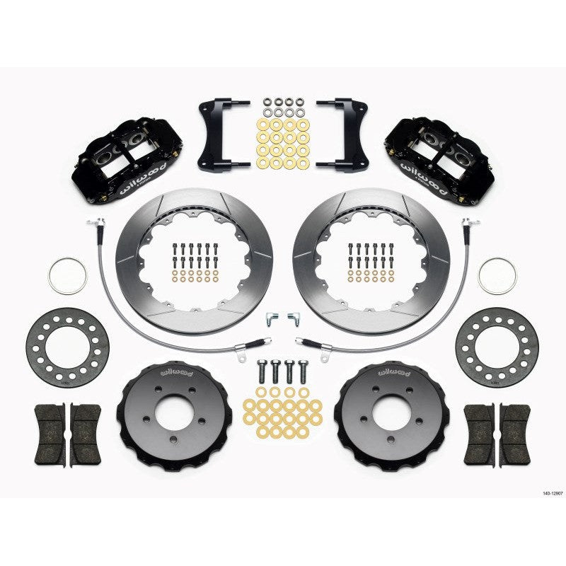 Wilwood Narrow Superlite 6R Front Hat Kit 12.88in 2005-Up Mazda Miata w/ Lines