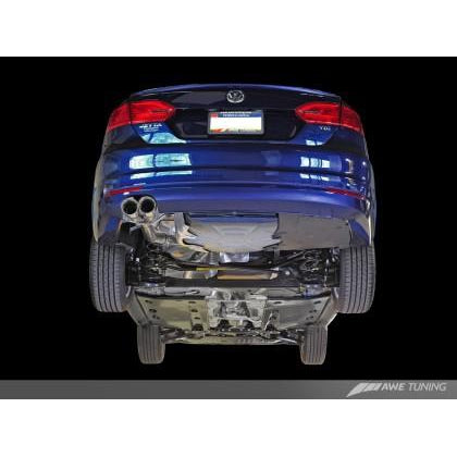 AWE Tuning MK6 Jetta TDI Touring Edition Exhaust - Silver Tips