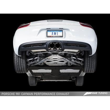 AWE Tuning Porsche 981 Performance Exhaust System - w/Diamond Black Tips