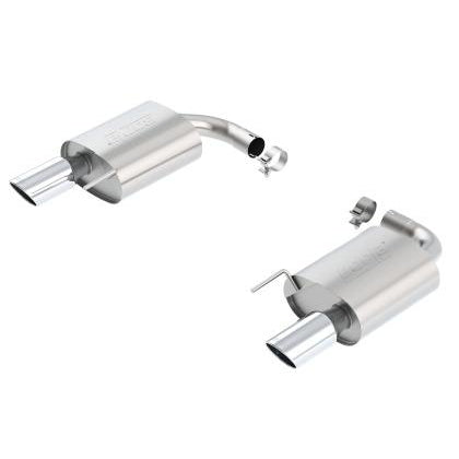 Borla S-Type Cat-Back 15-17 Ford Mustang GT 5.0L V8 MT/AT 2.5in pipe 4in tip (Black Chrome)