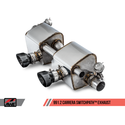 AWE Tuning Porsche 911 (991.2) Carrera / S SwitchPath Exhaust for PSE Cars - Diamond Black Tips