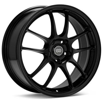 Enkei PF01 17x8 5x100 45mm Offset Matte Black Wheel 02-10 WRX & 04 STI
