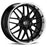 Enkei Lusso 18x9 40mm Offset 5x1114.3 Bolt Pattern 72.6 Bore Black w/ Machined Lip Wheel