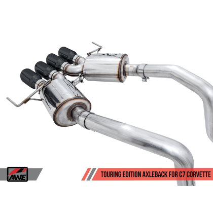 AWE Tuning 14-19 Chevy Corvette C7 Z06/ZR1 (w/o AFM) Touring Edition Axle-Back Exhaust w/Black Tips