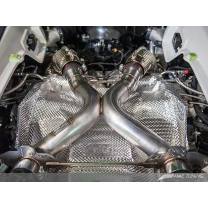 AWE Tuning McLaren 650S Performance Exhaust - Machined Tips