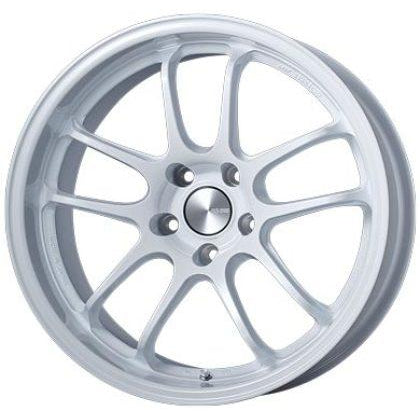 Enkei PF01EVO 17x9 12mm Offset 5x114.3 75mm Bore Pearl White Wheel - Special Order