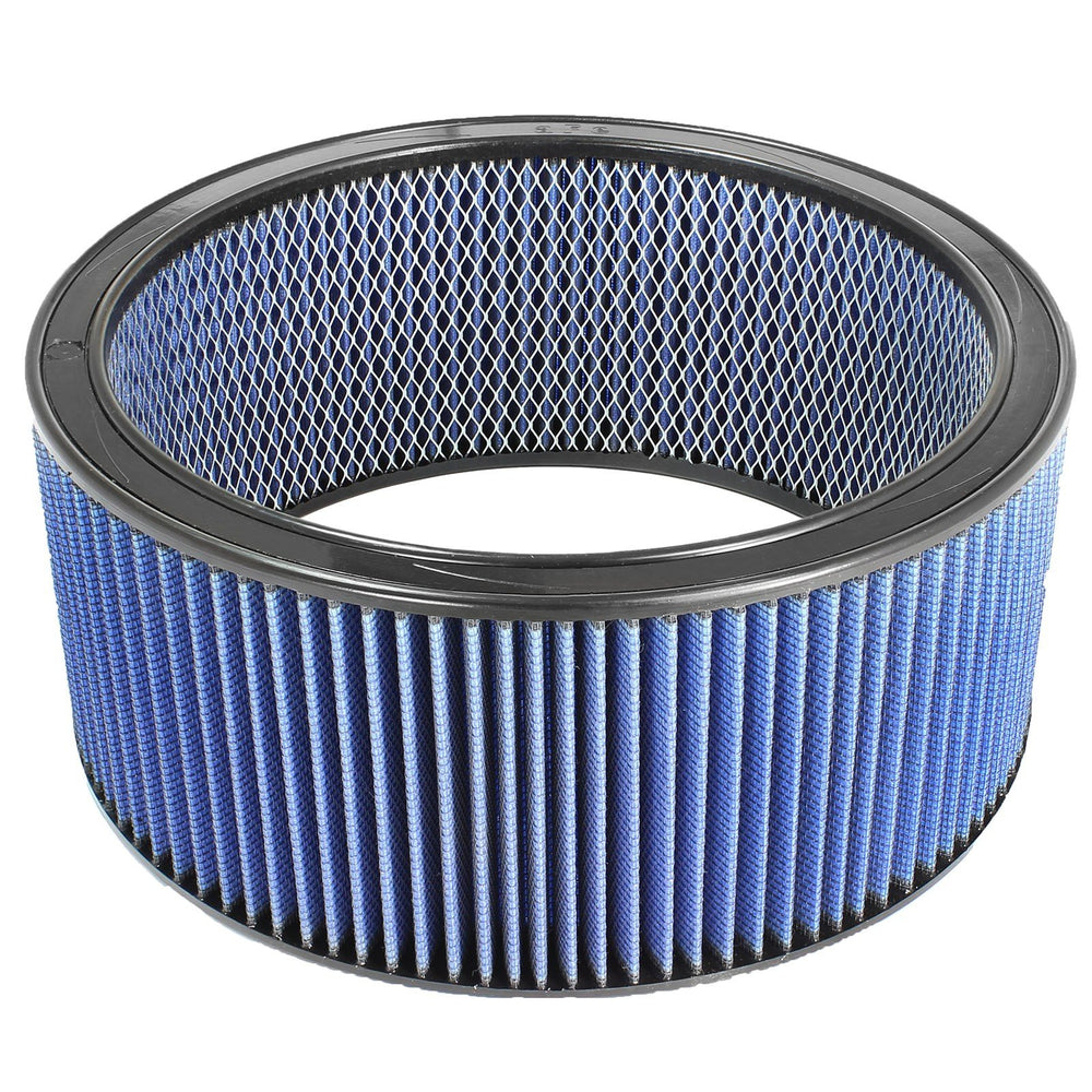 aFe Power Magnum Flow Round Racing Air Filter w/ Pro 5R Media 14 IN OD x 12 IN ID x 6 IN H w/ Expanded Metal
