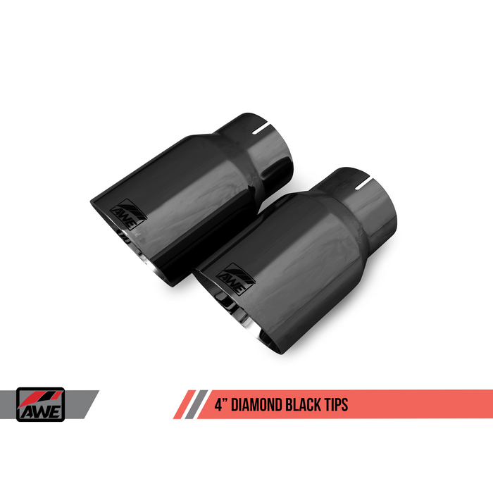 AWE Tuning S550 Mustang EcoBoost Axle-back Exhaust - Touring Edition (Chrome Silver Tips)