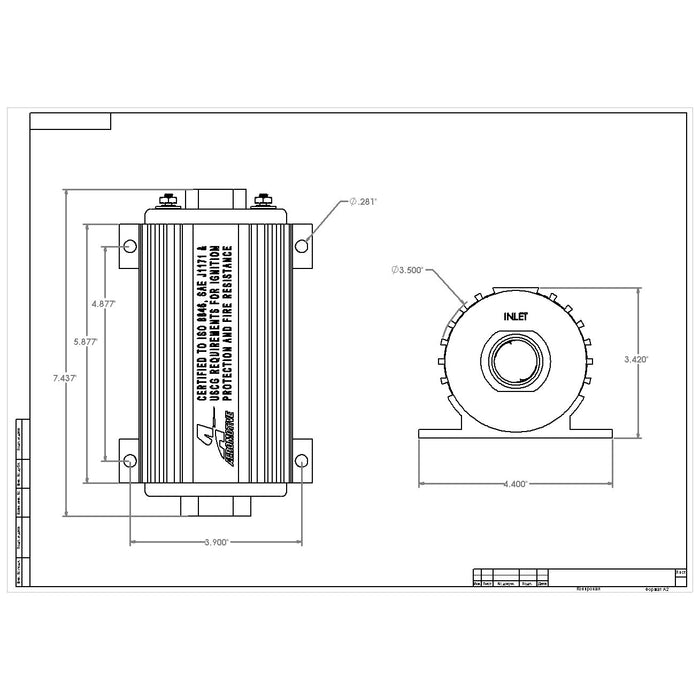 Aeromotive Marine A1000 Fuel Pump
