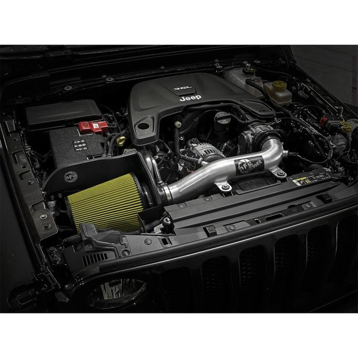 aFe Power Magnum Force Stage-2XP Cold Air Intake System w/ Pro Guard 7 Media Brushed Jeep Wrangler (JL) 18-20/Gladiator (JT) 2020 V6-3.6L
