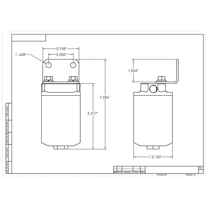 Aeromotive 100 Micron Elements, A3000 & Canister