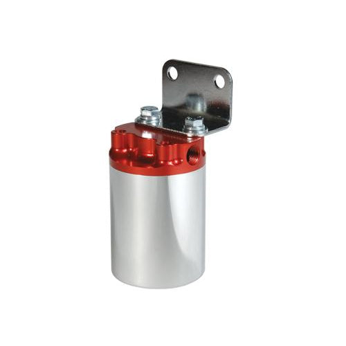 Aeromotive 10 Micron, Red/Polished Canister Fuel Filter