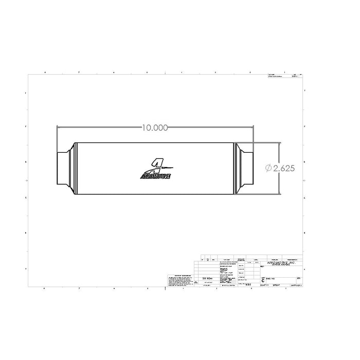 Aeromotive Extreme Flow 40-m SS AN-16 ORB Fuel Filter