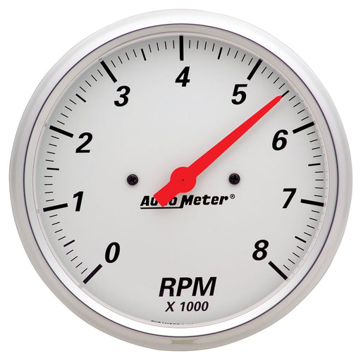 AutoMeter 5" In-Dash Tachometer, 0-8,000 RPM, Arctic White