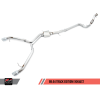 AWE Tuning Audi B9 A4 SwitchPath Exhaust Dual Outlet - Diamond Black Tips (Includes DP and Remote)