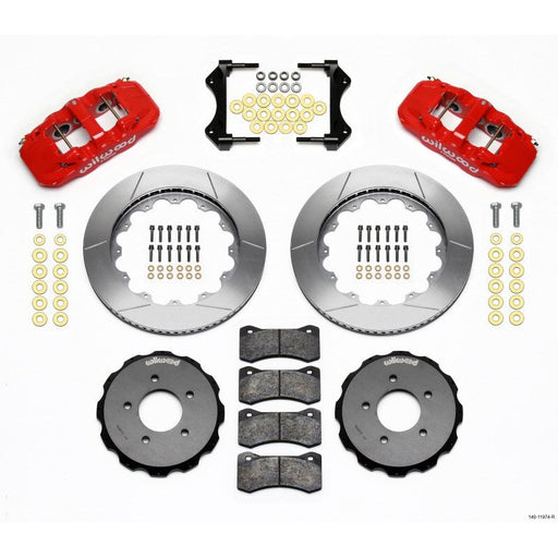 Wilwood AERO6 Front Hat Kit 14.00 Red 99-06 BMW E46