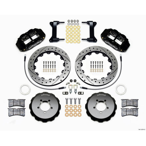 Wilwood Narrow Superlite 6R Front Hat Kit 13.06in Drilled 1999-2012 Subaru WRX w/Lines