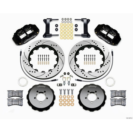 Wilwood Narrow Superlite 6R Front Hat Kit 14.00in Drilled 1999-2012 Subaru WRX w/Lines