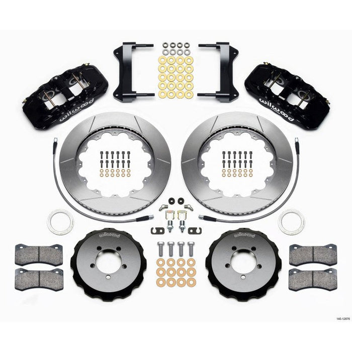 Wilwood AERO6 Front Hat Kit 14.00 1999-2012 Subaru WRX w/Lines