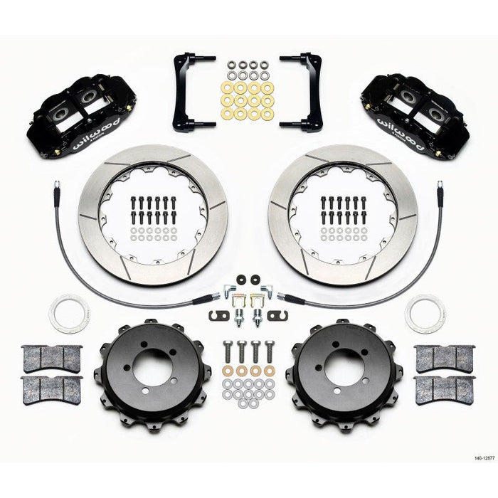 Wilwood Narrow Superlite 4R Rear Kit 12.88in 2008-2012 Subaru WRX w/Lines