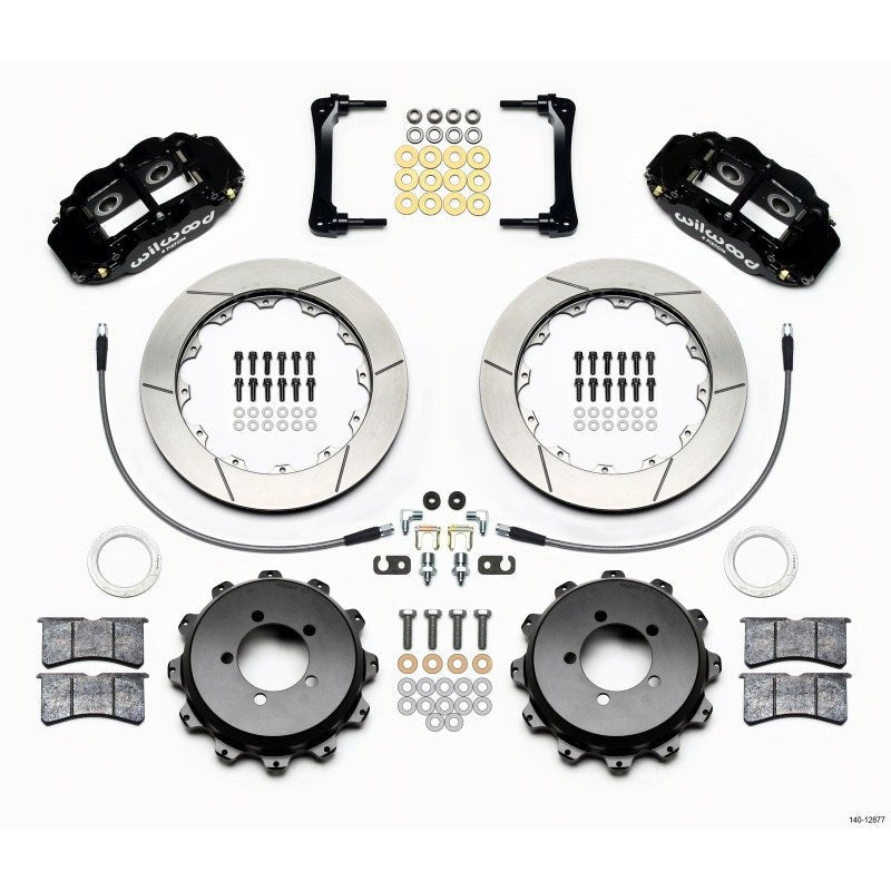 Wilwood Narrow Superlite 4R Rear Kit 12.88in 2008-2012 Subaru WRX w/Lines