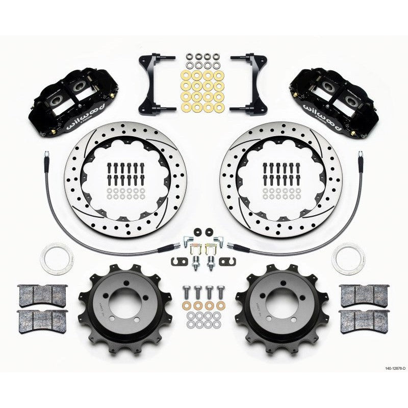 Wilwood Narrow Superlite 4R Rear Kit 12.88in Red 99-05 WRX / 99-07 Impreza