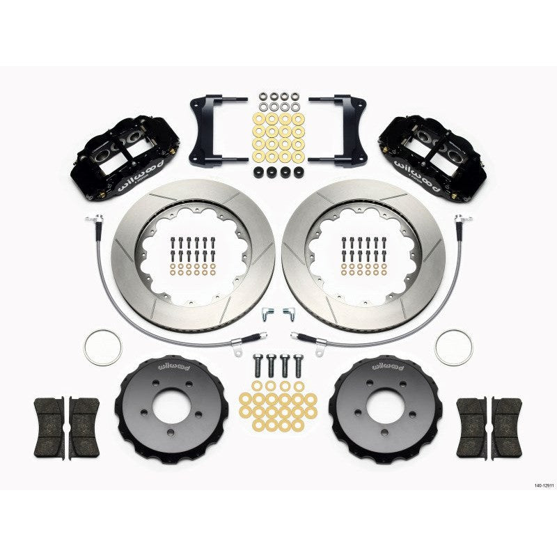 Wilwood Narrow Superlite 6R Front Hat Kit 14.00in 2005-Up Mazda Miata w/ Lines