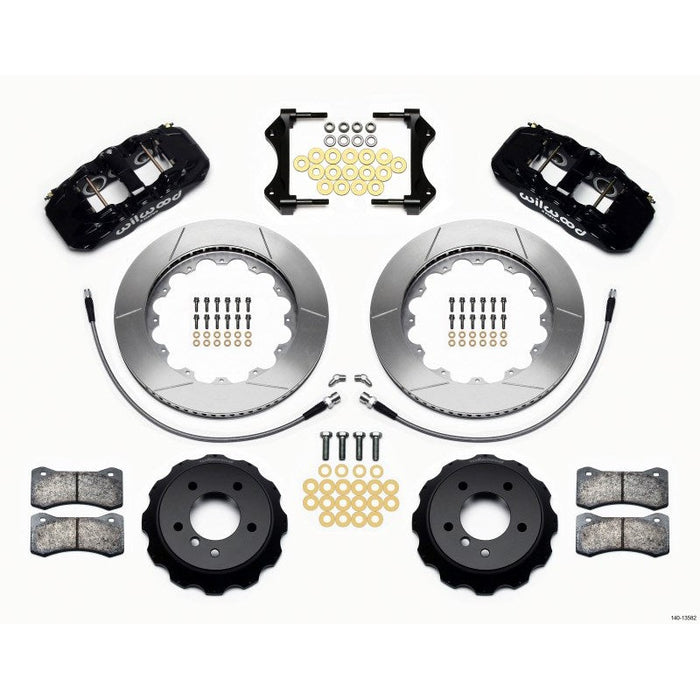 Wilwood AERO6 Front Hat Kit 14.00 2007-2011 BMW E90 Series w/Lines