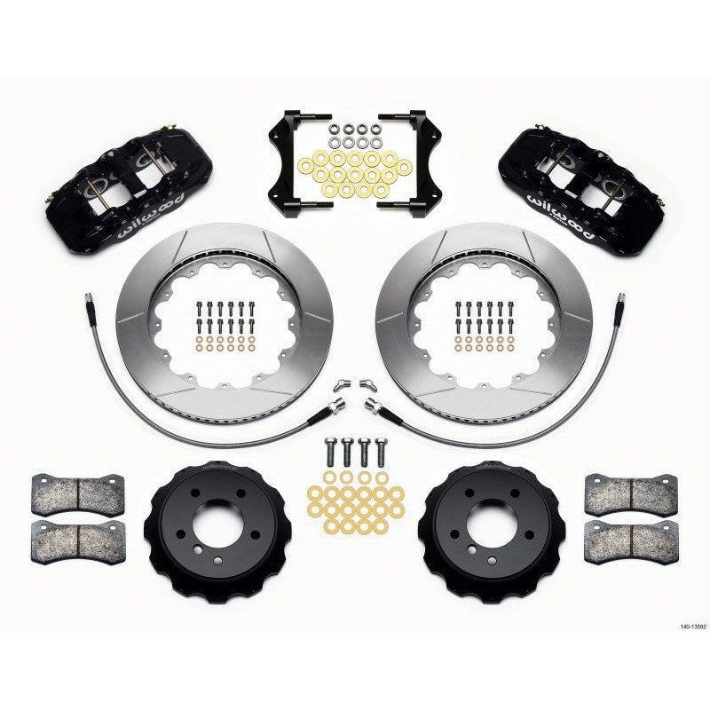 Wilwood AERO6 Front Hat Kit 14.00 2007-2011 BMW E90 Series w/Lines