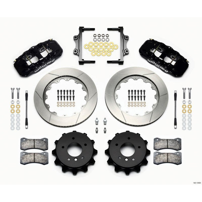 Wilwood AERO4 Rear Kit 14.00 2007-2011 BMW E90 Series w/Lines