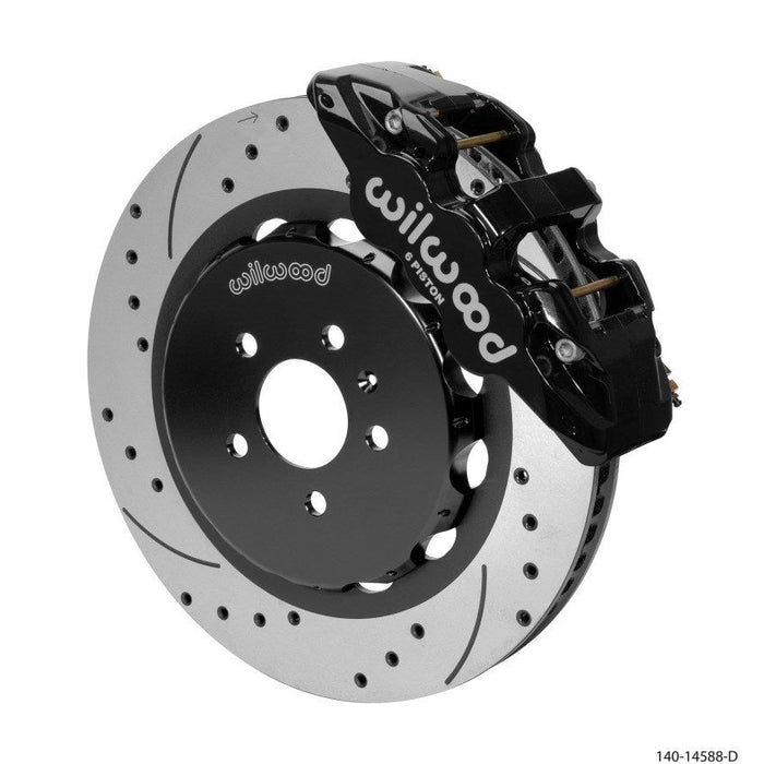 Wilwood AERO6 Front Kit 15.00in BBK - 08-12 Audi A4/A5/S5 - Drilled & Slotted Rotor