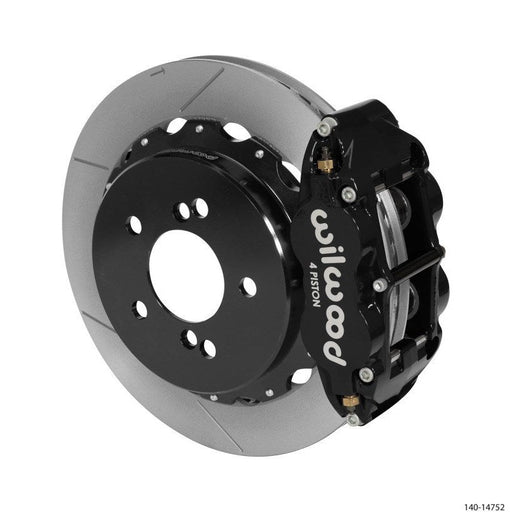 Wilwood Narrow Superlite 4R Rear Kit 12.88in Slotted Black 00-06 BMW M3 E46