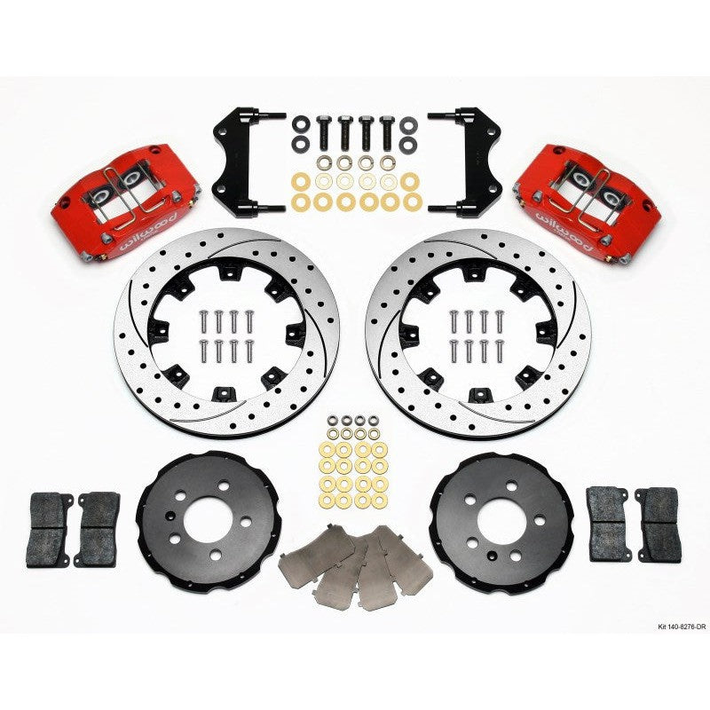 Wilwood Dynapro Radial Front Kit 12.19in Drilled Red 99-03 Jetta IV ...