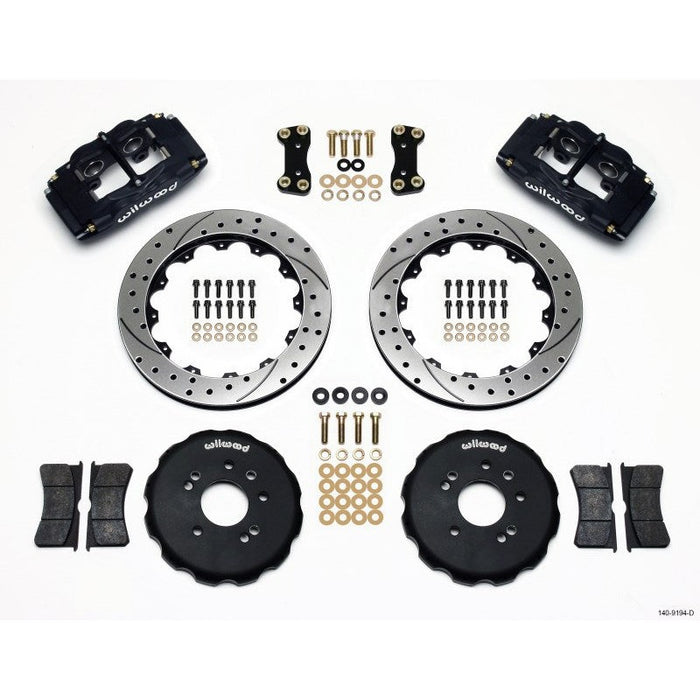 Wilwood FSLI4 Front Hat Kit 13.00in Drilled Nissan 240SX