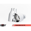 AWE Tuning Audi B9 A4 SwitchPath Exhaust Dual Outlet - Chrome Silver Tips (Includes DP and Remote)