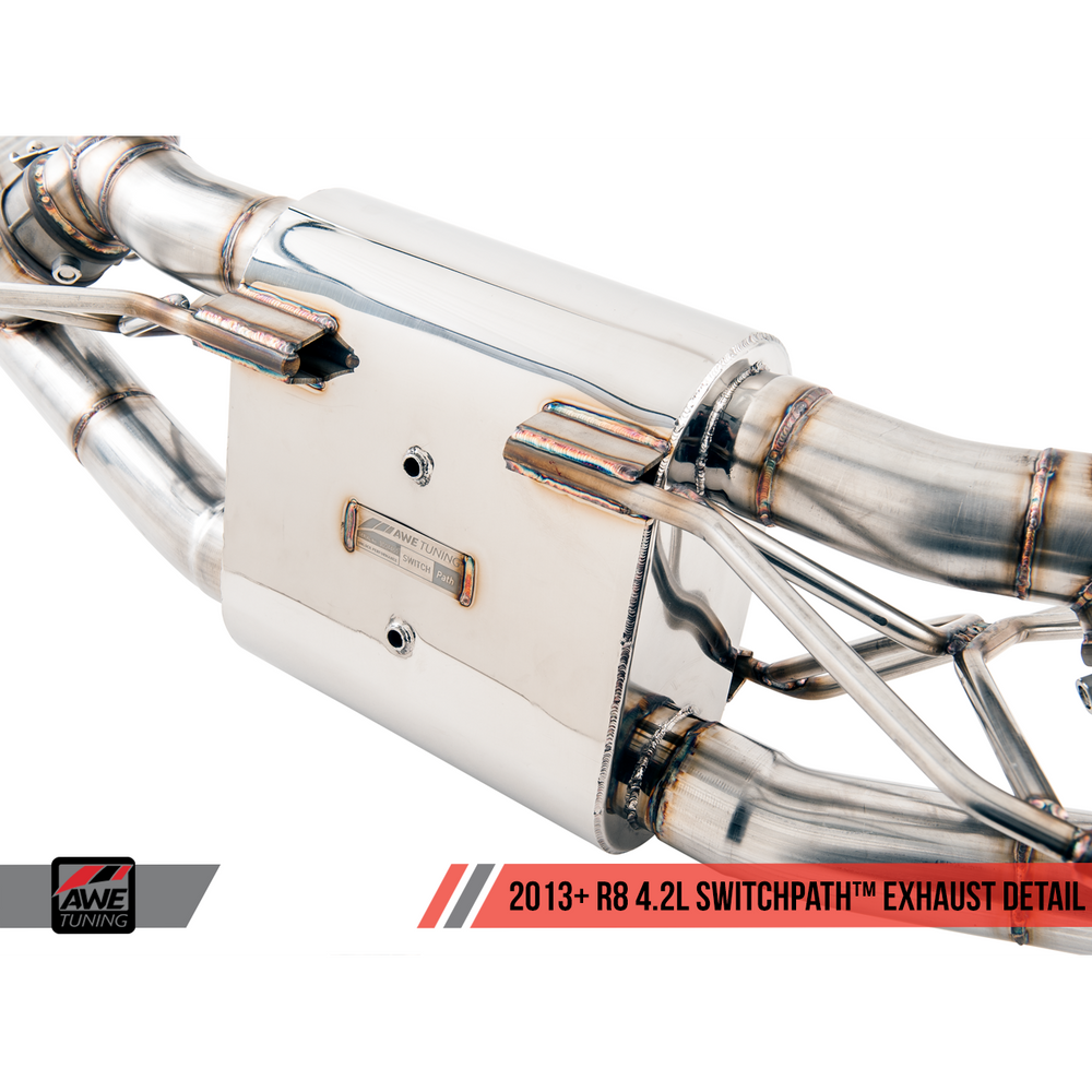 AWE 14-15 Audi R8 S Tronic Adapter Exhaust Kit