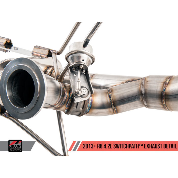 AWE 14-15 Audi R8 S Tronic Adapter Exhaust Kit